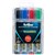 ARTLINE 579 WHITEBOARD MARKER CHISEL 5MM ASSORTED HARD CASE PACK 4