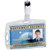 DURABLE SECURITY PASS HOLDER ACRYLIC WITH CLIP CLEAR