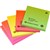 MARBIG BRILLIANT NOTES REPOSITIONABLE 75 X 75MM ASSORTED PACK 5