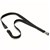 DURABLE TEXTILE LANYARD SOFT COLOUR BLACK
