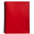 MARBIG DISPLAY BOOK REFILLABLE 20 POCKET A4 RED