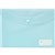 MARBIG DOCULOPE WALLET BUTTON CLOSURE PP A4 PASTEL BLUE