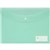 MARBIG DOCULOPE WALLET BUTTON CLOSURE PP A4 PASTEL GREEN