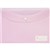 MARBIG DOCULOPE WALLET BUTTON CLOSURE PP A4 PASTEL PINK