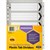 MARBIG DIVIDER MANILLA 5TAB A4 BLACKWHITE