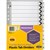 MARBIG DIVIDER MANILLA 12TAB A4 BLACKWHITE