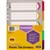MARBIG DIVIDER REINFORCED MANILLA 5TAB A4 FLUORO ASSORTED