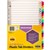 MARBIG INDEX DIVIDER REINFORCED MANILLA AZ TAB A4 FLUORO ASSORTED