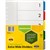 MARBIG EXTRA WIDE DIVIDER PP 5TAB A4 ASSORTED