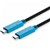 KENSINGTON USBC GEN2 CABLE POWER DELIVERY 1M BLUEBLACK