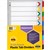 MARBIG DIVIDER REINFORCED MANILLA 10TAB A3 ASSORTED