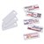 COLOP EMARK SIGN WITH PUNCHED HOLE 45 X 18MM WHITE PACK 20