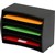 MARBIG DESKTOP ORGANISERS WOODEN 6 TIER BLACK