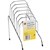 MARBIG STEP FILE WIRE ORGANISER RACK 6 SLOTS SMALL CHROME