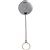 REXEL ID RETRACTABLE METAL KEY HOLDER REEL NYLON CORD BLACK