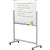 QUARTET PENRITE SLIMLINE PORCELAIN MOBILE WHITEBOARD 1500 X 1200MM