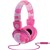 MOKI CAMO HEADPHONES INLINE MIC PINK