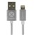 MOKI SYNCHARGE BRAIDED CABLE USBA TO LIGHTNING 900MM SILVER