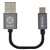 MOKI SYNCHARGE BRAIDED CABLE USBA TO MICROUSB 100MM BLACK