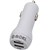 MOKI USB CAR CHARGER DUAL WHITE