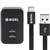MOKI WALL CHARGER AND SYNCHARGE CABLE USBA TO MICROUSB 150MM BLACK