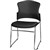 STEELCO ADAM VISITOR CHAIR SLED BASE FABRIC BLACK
