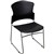 STEELCO ADAM VISITOR CHAIR SLED BASE PLASTIC BLACK
