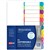 AVERY 922005 L741112 CUSTOMISABLE TABLE OF CONTENTS COLOURED DIVIDER 112 TAB A4