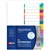 AVERY 922006 L741115 CUSTOMISABLE TABLE OF CONTENTS COLOURED DIVIDER 115 TAB A4