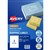 AVERY 936002 J8566 SHIPPING LABEL FROSTED INKJET 2UP CLEAR PACK 25