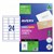 AVERY 936107 J8159 ADDRESS LABELS INKJET 24UP WHITE PACK 50