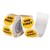 AVERY 937343 REMOVABLE USE FIRST LABEL 40MM YELLOWBLACK BOX 500