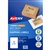 AVERY 959125 L7168 SHIPPING LABEL LASERINKJET 2UP KRAFT BROWN PACK 20