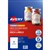 AVERY 980003 L7118 BLANK PRINTABLE LABELS ARCHED LASERINKJET 9UP LINEN TEXTURED WHITE PACK 10