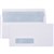 CUMBERLAND DLX ENVELOPES SECRETIVE WALLET WINDOWFACE 28 X 95 SELF SEAL 80GSM 235 X 120MM WHITE BOX 500
