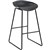 RAPIDLINE ARIES BARSTOOL BLACK POWDERCOATED FRAME WITH POLYPROPYLENE SHELL SEAT BLACK