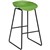 RAPIDLINE ARIES BARSTOOL BLACK POWDER COATED FRAME WITH POLYPROPYLENE SHELL SEAT LIME