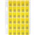 AVERY 44405 LATERAL FILE LABEL TOP TAB E COLOUR CODE 20 X 30MM DARK YELLOW PACK 150