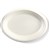 BIOPAK BIOCANE OVAL PLATE 260 X 190MM WHITE PACK 125