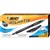 BIC ATLANTIS COMFORT RETRACTABLE BALLPOINT PEN 12MM BLACK BOX 12