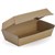 BIOPAK BIOBOARD SNACK BOX LARGE BROWN PACK 50