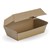 BIOPAK BIOBOARD SNACK BOX REGULAR BROWN PACK 50