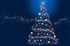 CHRISTMAS CARD TREE OF LIGHTS