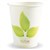 BIOPAK BIOCUP SINGLE WALL CUP 280ML WHITE LEAF DESIGN PACK 50