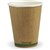 BIOPAK BIOCUP DOUBLE WALL CUP 280ML KRAFT GREEN STRIPE PACK 50