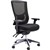 BURO METRO II 247 TASK CHAIR HIGH MESH BACK 3LEVER POLISHED ALUMINIUM BASE ARMS BLACK