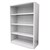 STEELCO OPEN BOOKCASE 3 SHELF 1200 X 900 X 400MM SILVER GREY