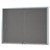 VISIONCHART BE NOTICED NOTICE CASE 2 SLIDING DOOR 1220 X 915MM SILVER FRAME GREY BACKING