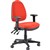 BURO VERVE TASK CHAIR HIGH BACK 3LEVER ARMS RED