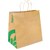 BIOPAK KRAFT PAPER BAGS TWIST HANDLE JUMBO 355 X 370 X 220MM CARTON 150